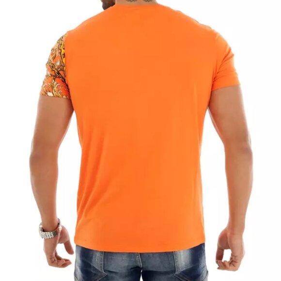 Avenue George V Paris Men's Graphic T-Shirt Leopard Orange Fitted Tee 2XL XL - Picture 2 of 4